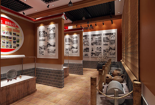 江安传统韵味十足的中式展厅设计效果图