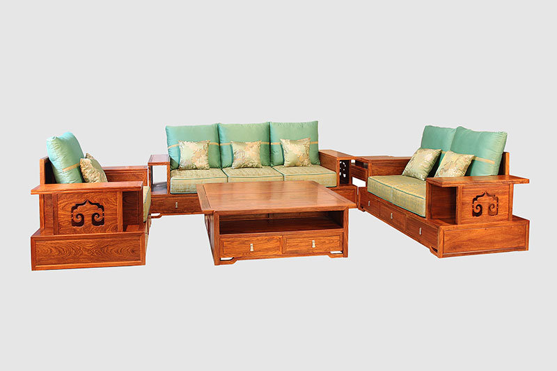 江安中式实木沙发简直太美了