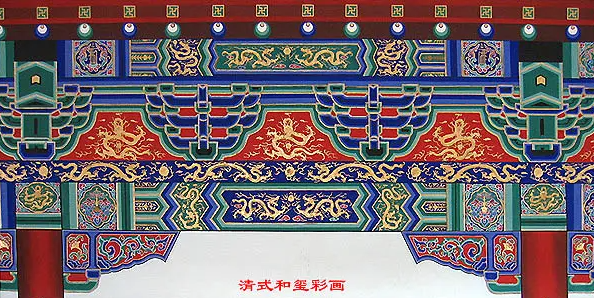 江安中国建筑彩画装饰图案